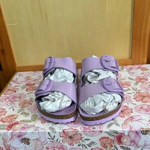 Birkenstock Patent Leather Sandal Slides